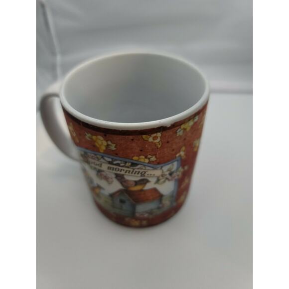 Lang & Wise Collector Mug "Good Morning" Lisa Blowers Artist 1998 Flowers - Picture 9 of 12